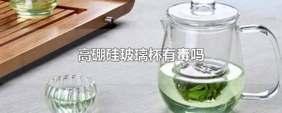 ​玻璃杯安全么?高硼硅玻璃杯有毒吗? 高硼硅杯子有毒吗