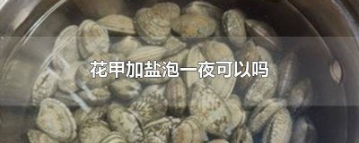 ​花甲泡盐水可以隔夜吗能吃吗 花甲泡盐水可以隔夜吗还能吃吗