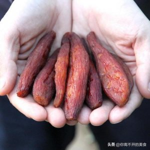 ​来自农家自制的“倒蒸”地瓜干，软糯Q弹有嚼劲，让我垂涎三尺