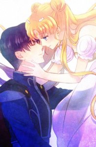 ​美少女战士里命中注定的一对恋人，月野兔和地场卫甜蜜美图