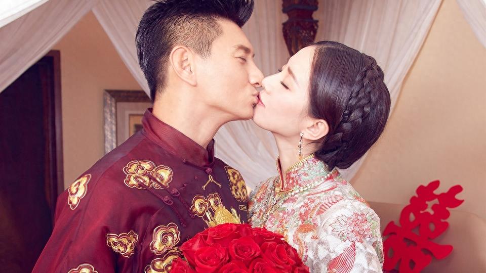 刘诗诗吴奇隆巴厘岛大婚中式结婚照 刘诗诗温婉出尘