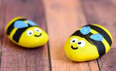 ​8款有趣的石头画，来自“幼儿园”的小小石头，也可很美！收藏