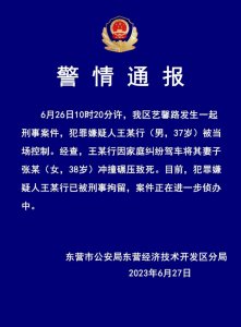 ​男子驾车反复碾压致妻子死亡，刑拘！