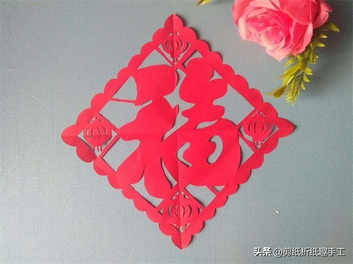 元宵节剪纸手工制作(分享灯笼手工剪纸教程)
