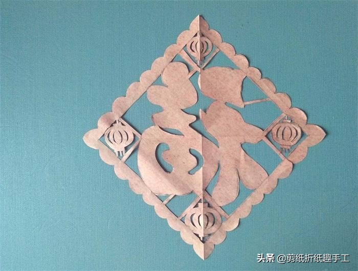 元宵节剪纸手工制作(分享灯笼手工剪纸教程)