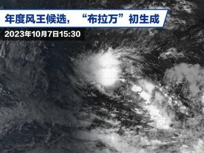 ​新台风“布拉万”生成！实力彪悍或成年度“风王”？