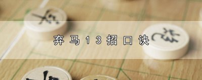 ​弃马13招口诀
