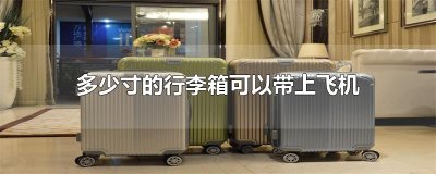​多少寸的行李箱可以带上飞机