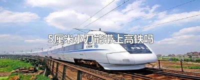 ​5厘米小刀能带上高铁吗