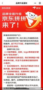 ​京东再战社区团购 京喜拼拼改名京东拼拼