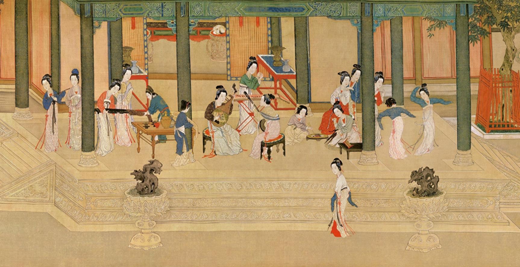 明代大画家仇英的传世之作《汉宫春晓图》