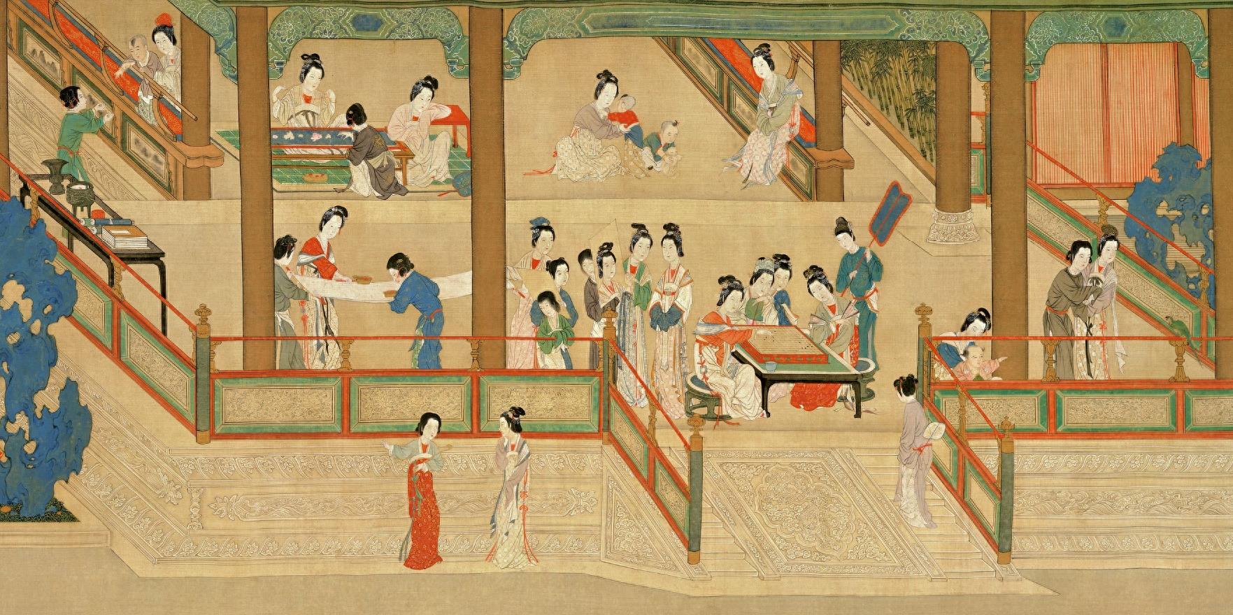 明代大画家仇英的传世之作《汉宫春晓图》