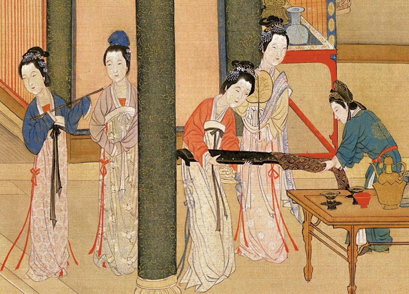 明代大画家仇英的传世之作《汉宫春晓图》