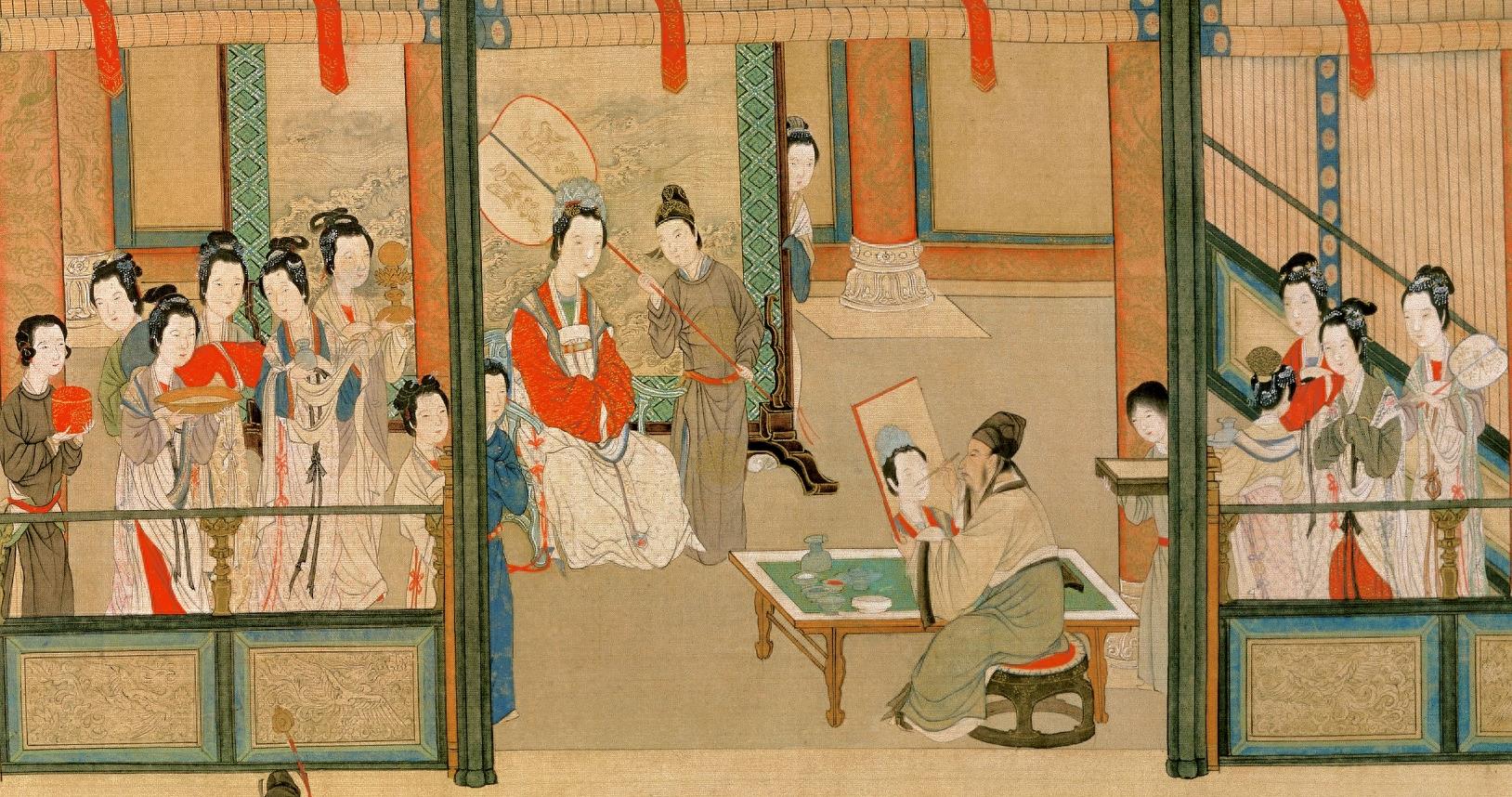 明代大画家仇英的传世之作《汉宫春晓图》