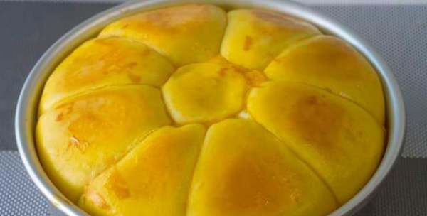 家庭做面包的简单方法,在家做面包简单做法电饭煲图35