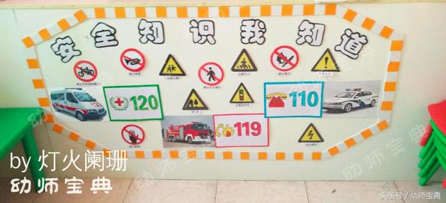幼儿园环创主题墙有难度（为孩子做这样一面安全主题墙）(10)