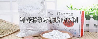 ​木薯粉可以用马蹄粉代替吗 木薯粉与马蹄粉区别