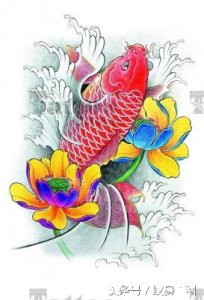 ​遮盖纹身万能用图——鲤鱼