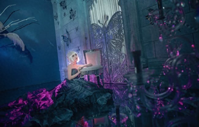 Cos美图:黑化吾王,正片saber alter,高贵冷艳晚礼服,真的美!