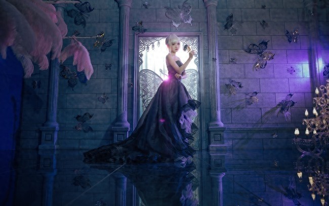 Cos美图:黑化吾王,正片saber alter,高贵冷艳晚礼服,真的美!