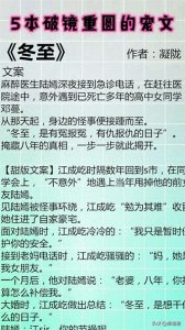 ​5本破镜重圆的甜宠文——强推《冬至》一定不要错过