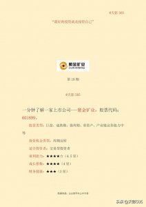 ​一分钟了解一家上市公司，第18期——紫金矿业