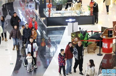 ​春节假期最后一天 贵阳商超人气旺