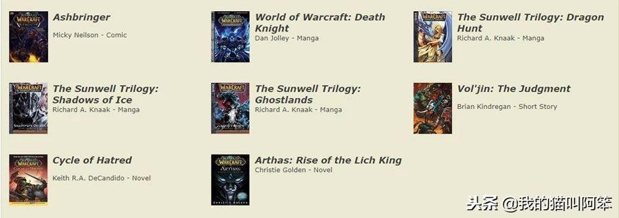 魔兽小说顺序是什么_书籍漫画短篇故事发生的时间顺序排列