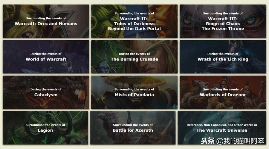 魔兽小说顺序是什么_书籍漫画短篇故事发生的时间顺序排列