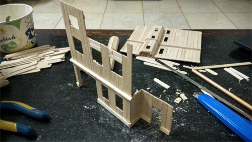 别墅模型——零基础手工制作（第一部分）