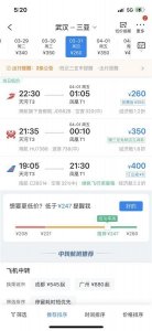 ​国内多地机票大跳水，武汉至三亚最低仅260元，新航季开启航司优化航线