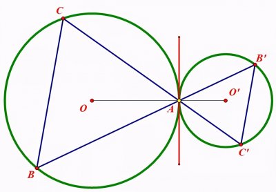 ​两圆相切的性质与判定之一