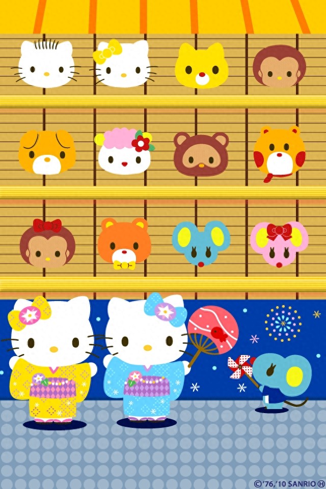 Hello Kitty粉色可爱锁屏壁纸