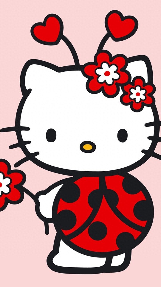 Hello Kitty粉色可爱锁屏壁纸