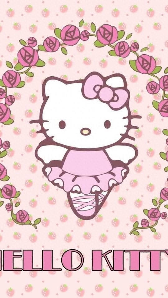 Hello Kitty粉色可爱锁屏壁纸