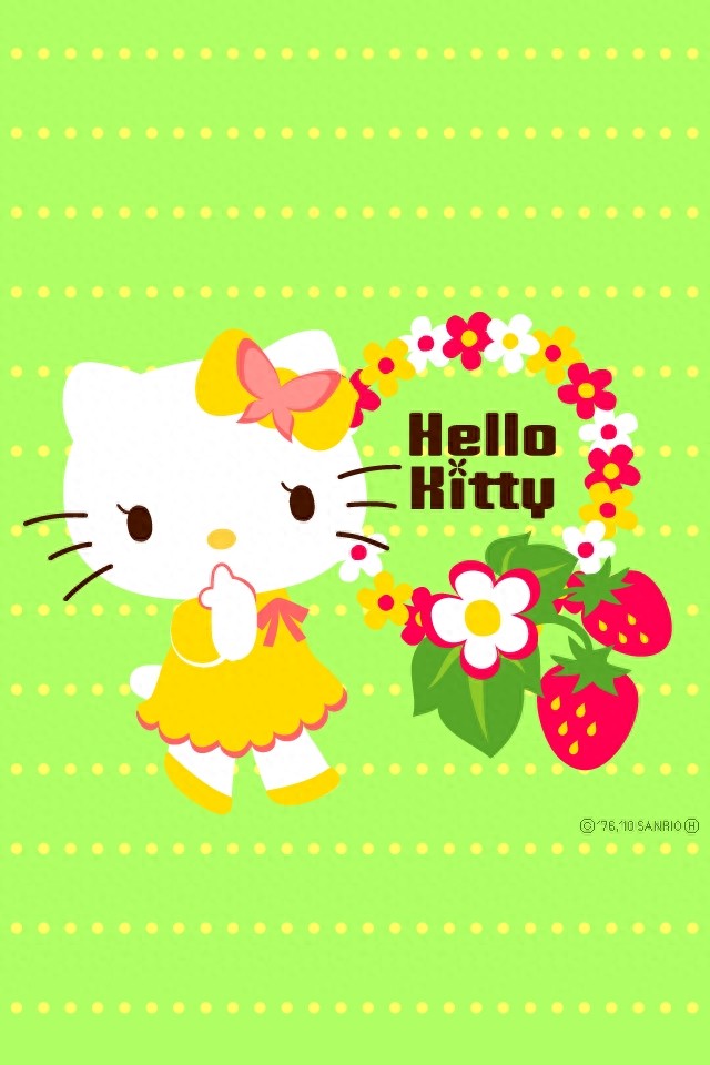 Hello Kitty粉色可爱锁屏壁纸