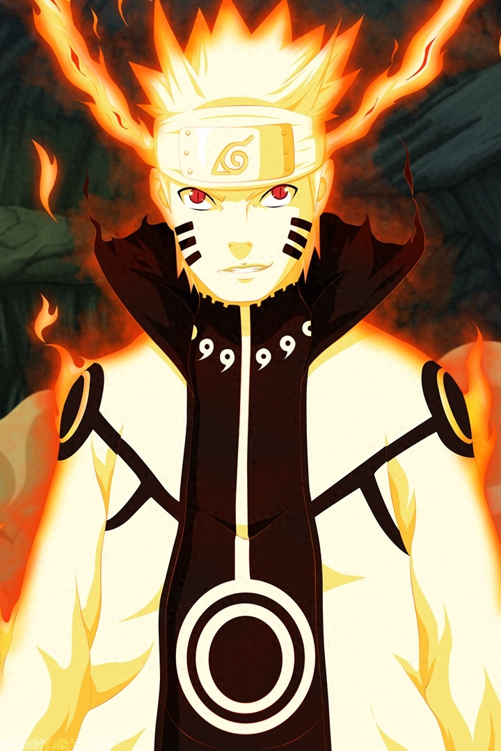 火影忍者手机高清壁纸，鸣人是真的帅